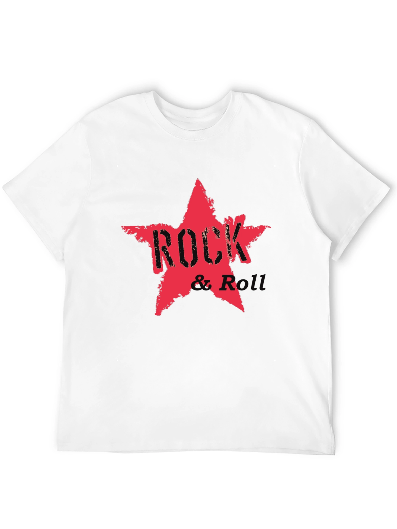 Rock & Roll Star Graphic Tee - Black