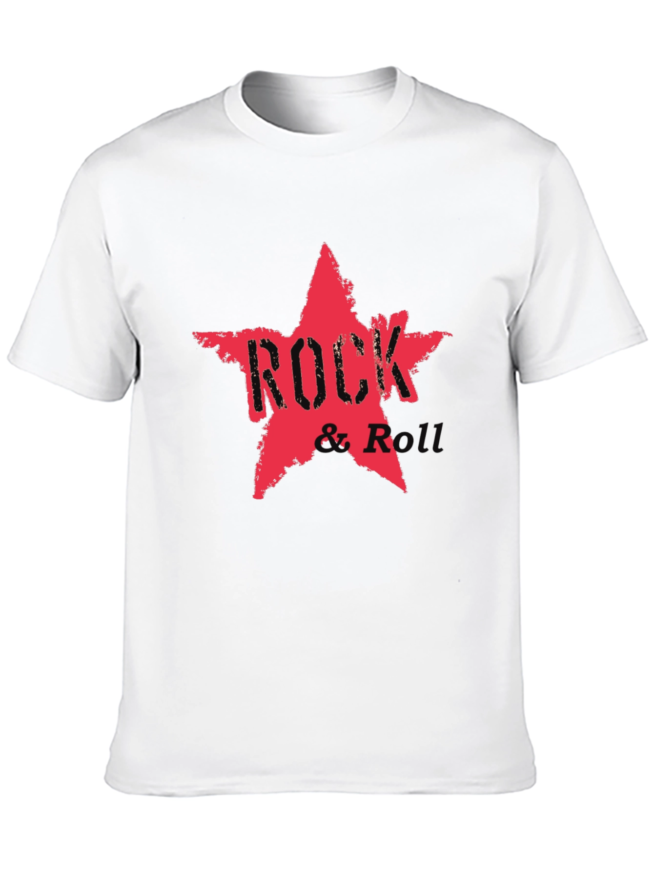 Rock & Roll Star Graphic Tee - Black