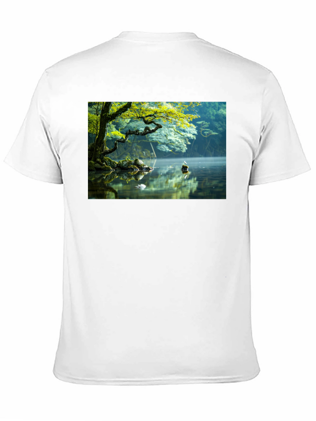Natures Reflection Black Tee