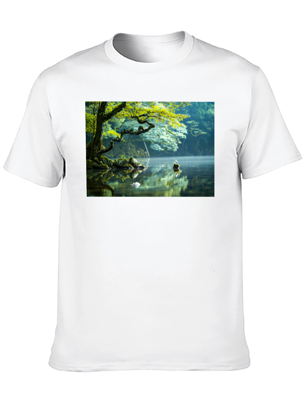 Natures Reflection Black Tee