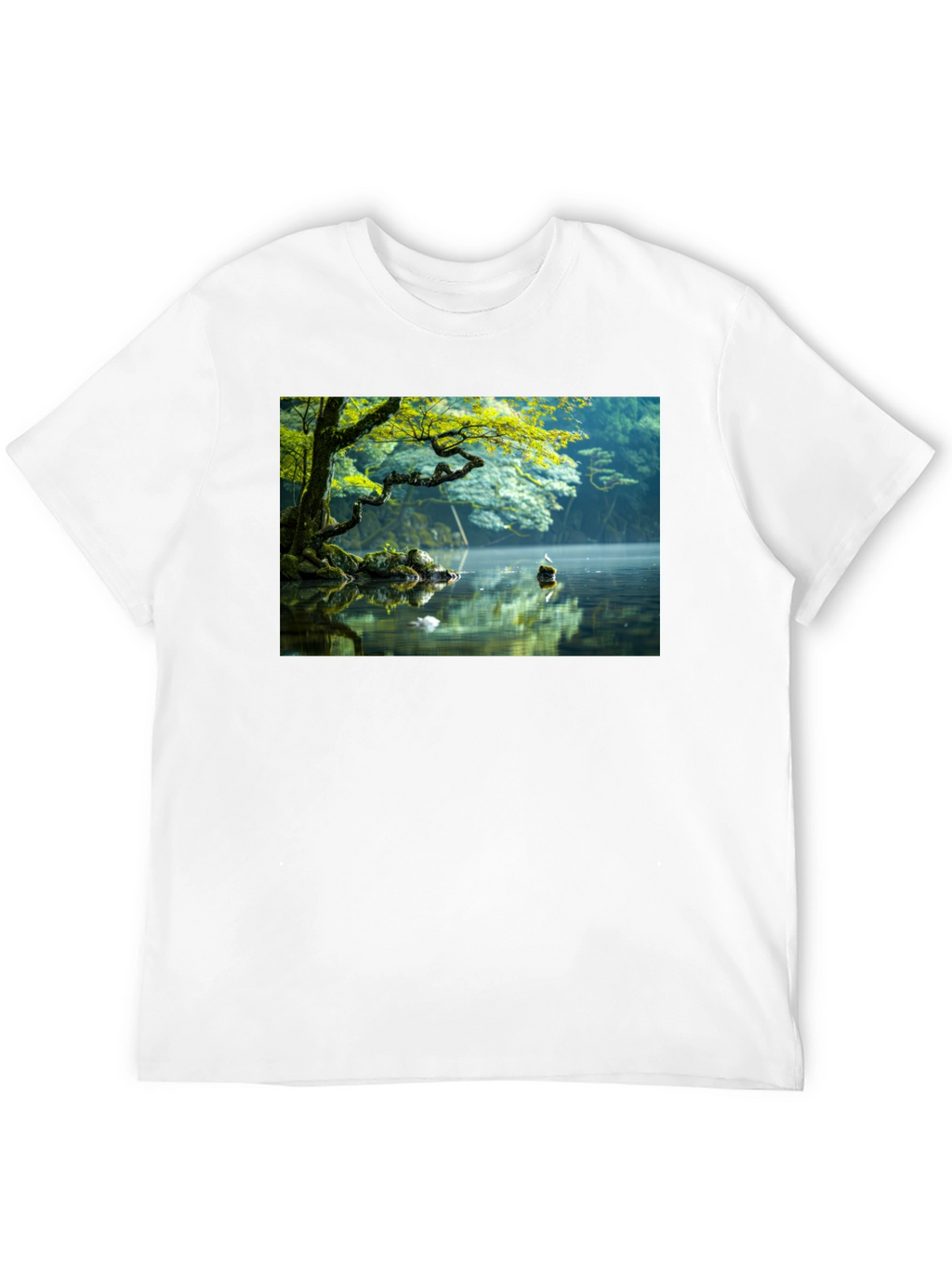 Natures Reflection Black Tee