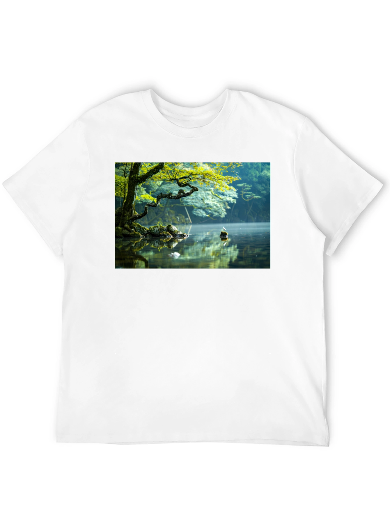 Natures Reflection Black Tee