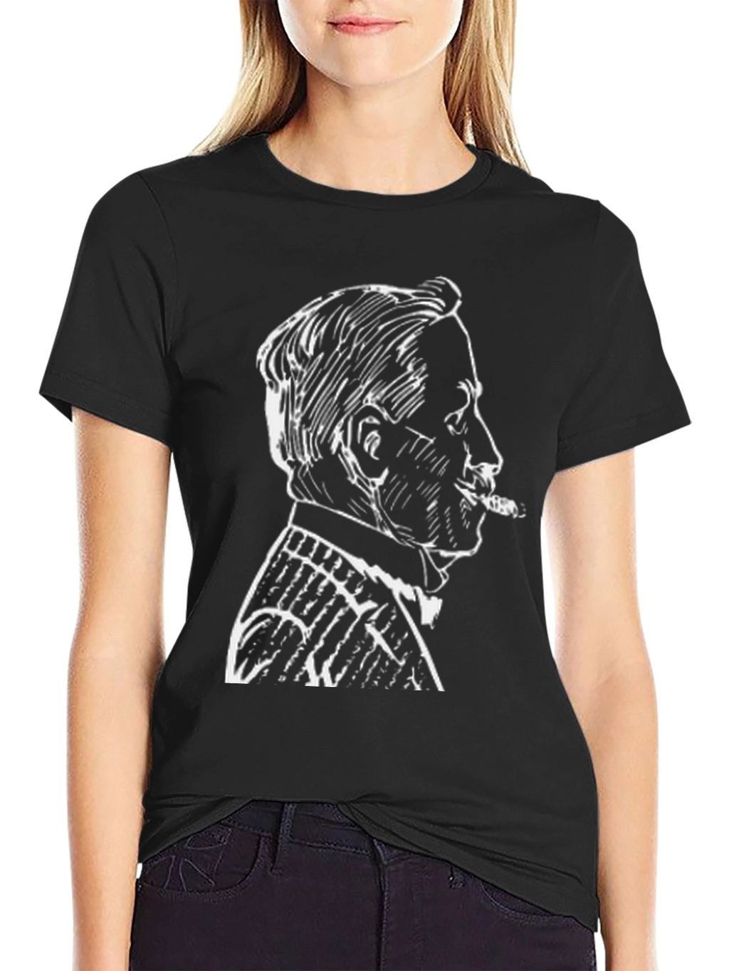 Classic Man Cigar T-Shirt - Black