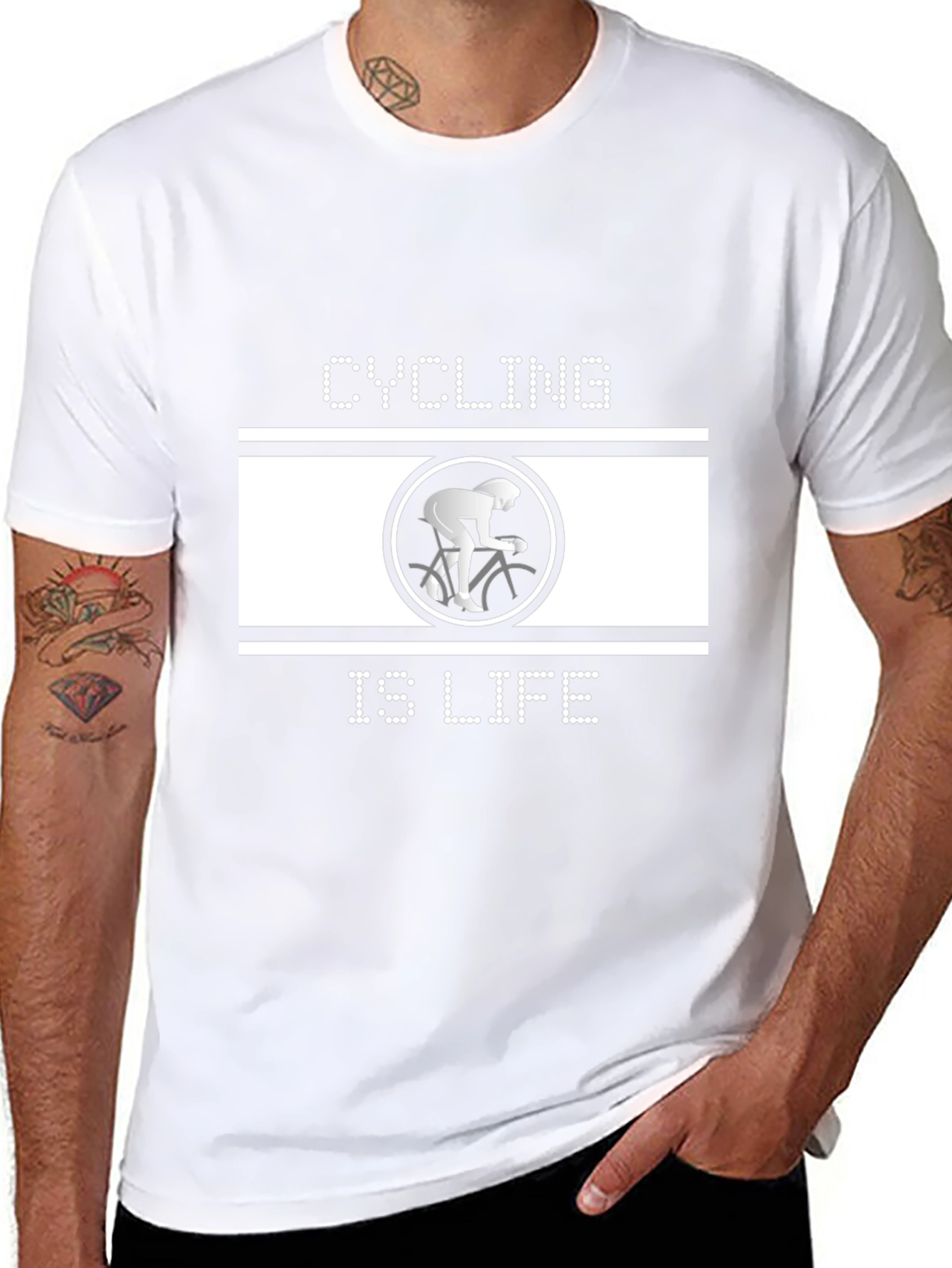 Cycling is Life Black T-Shirt