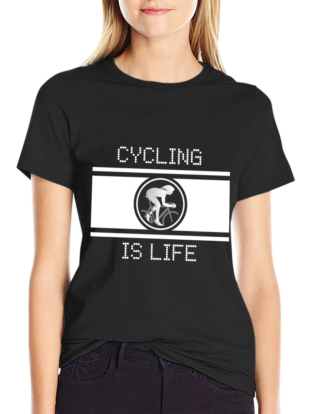 Cycling is Life Black T-Shirt