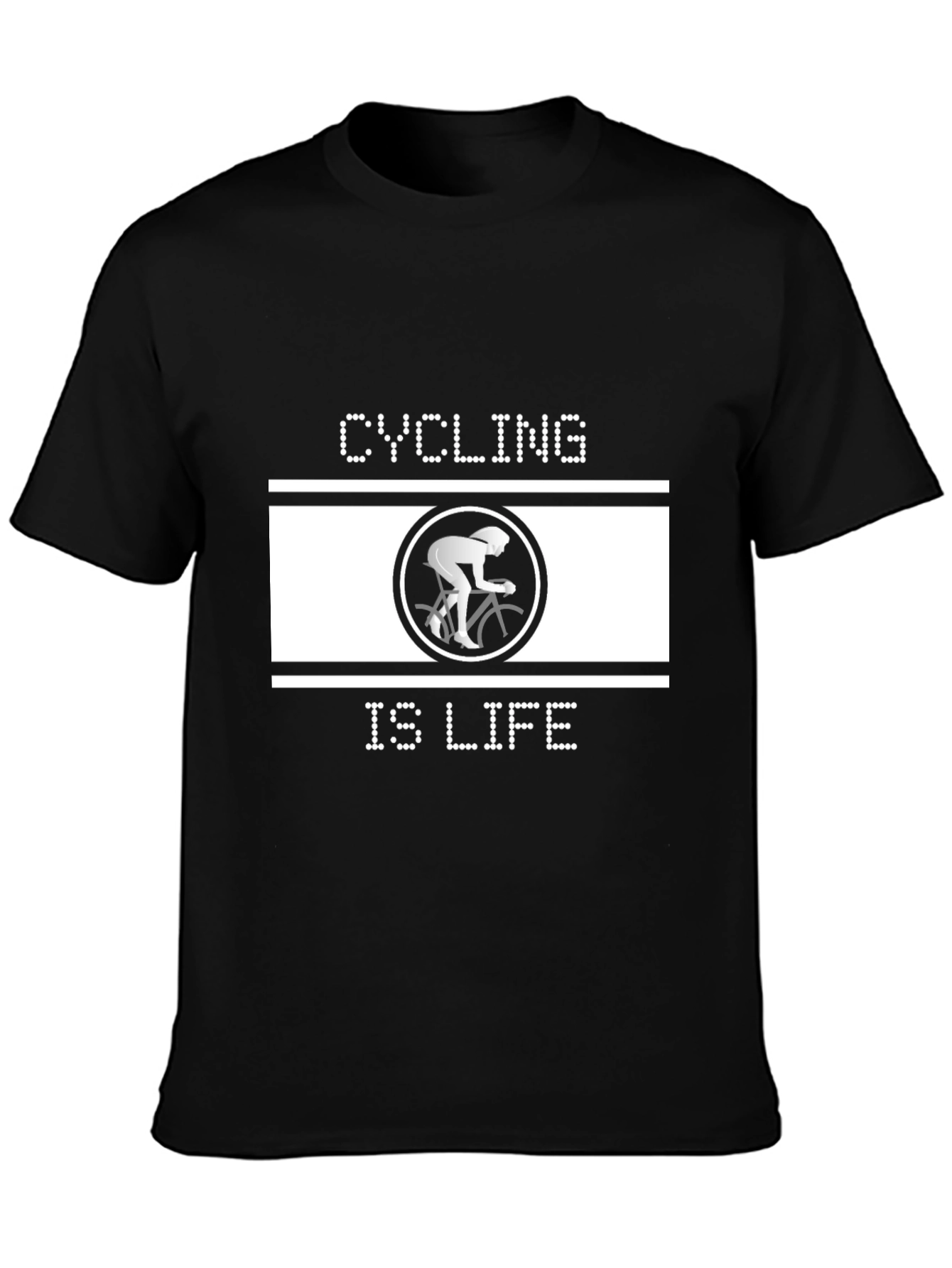 Cycling is Life Black T-Shirt