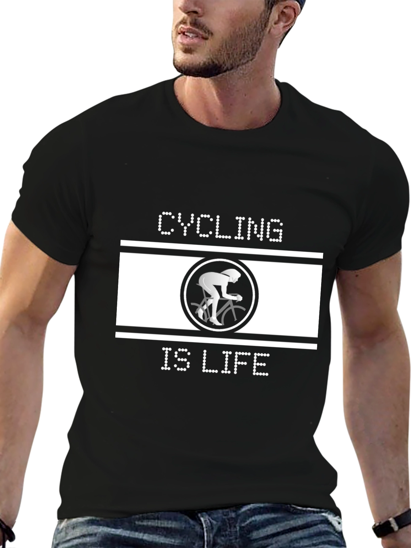 Cycling is Life Black T-Shirt