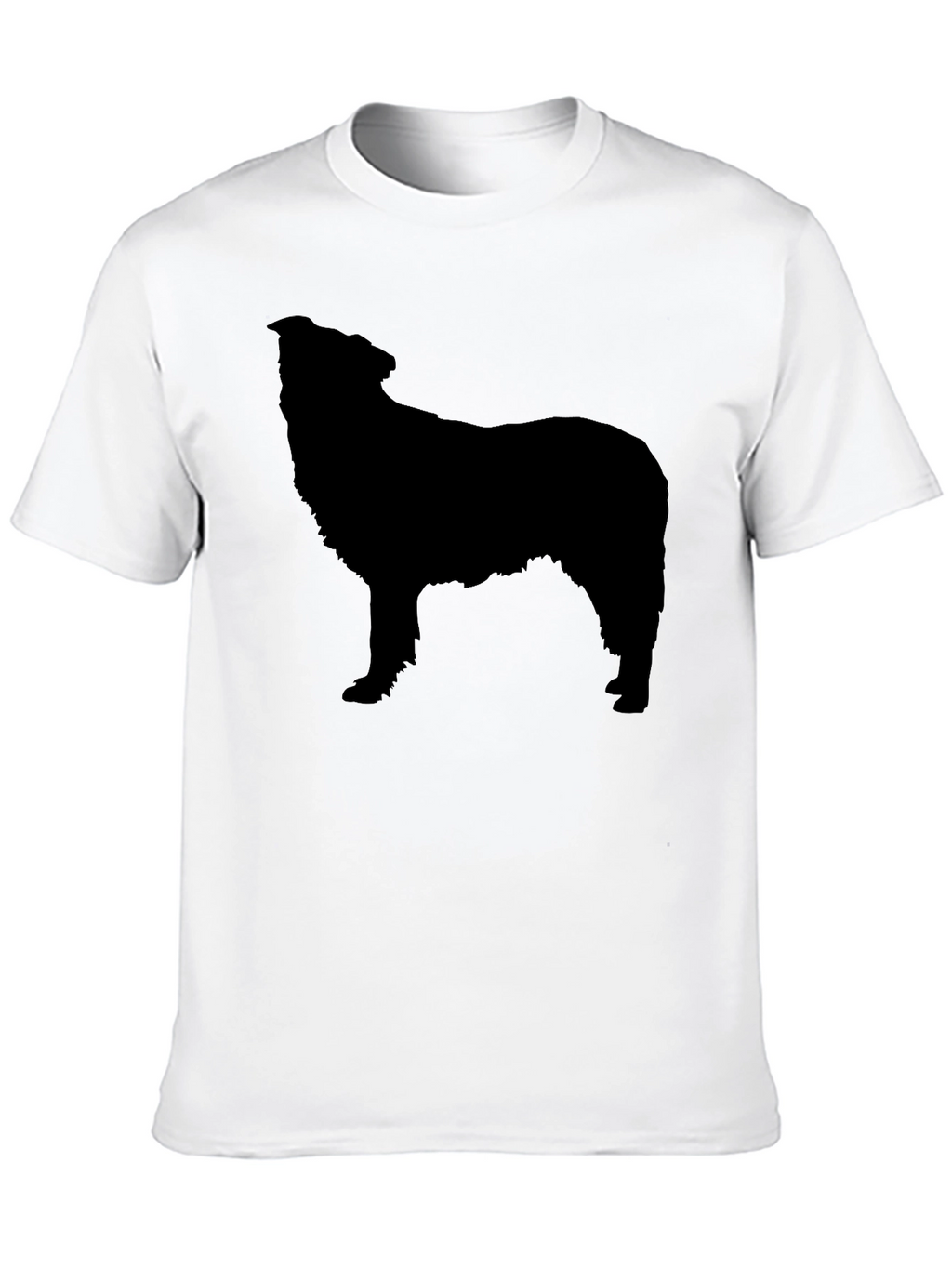 Dog Silhouette Graphic Tee - Mens Black T-Shirt