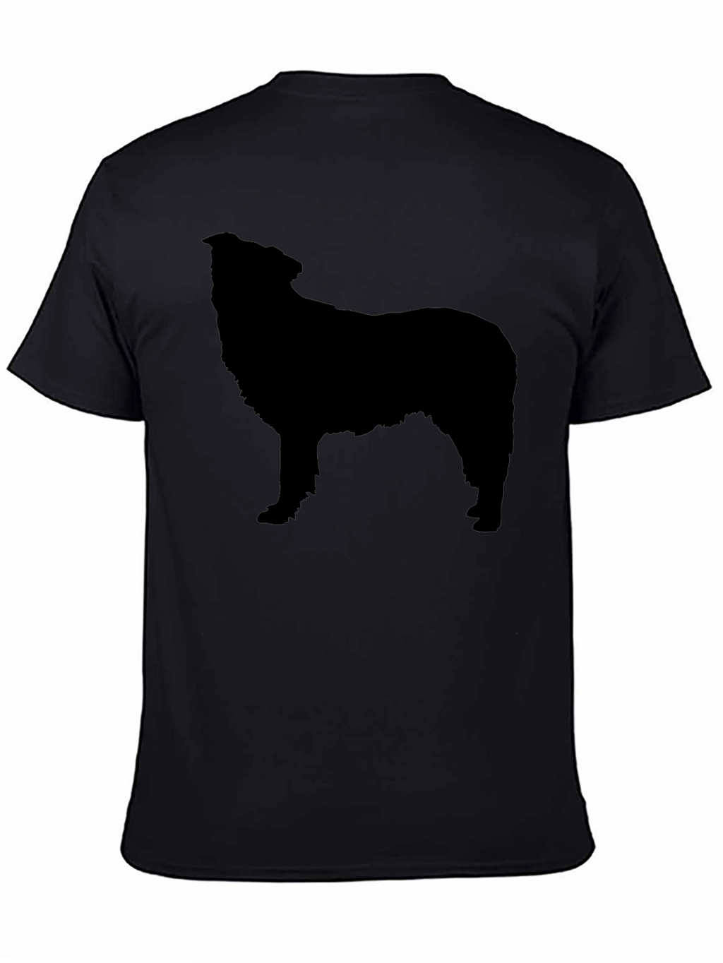 Dog Silhouette Graphic Tee - Mens Black T-Shirt