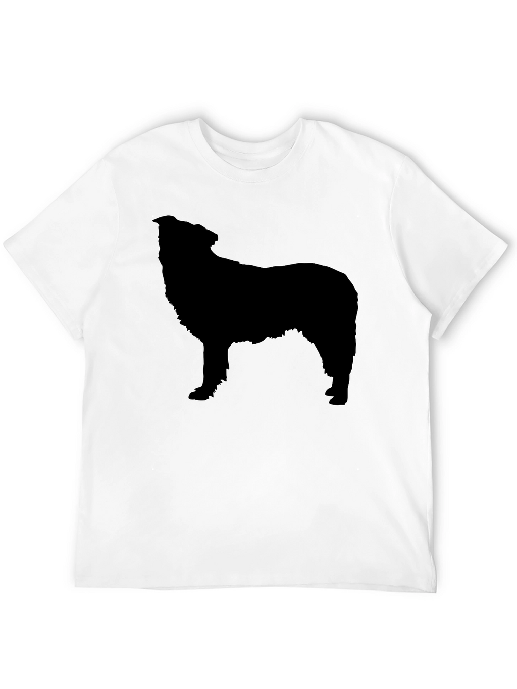 Dog Silhouette Graphic Tee - Mens Black T-Shirt