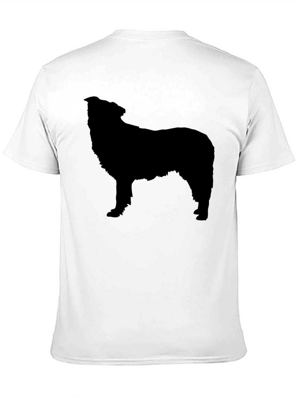 Dog Silhouette Graphic Tee - Mens Black T-Shirt
