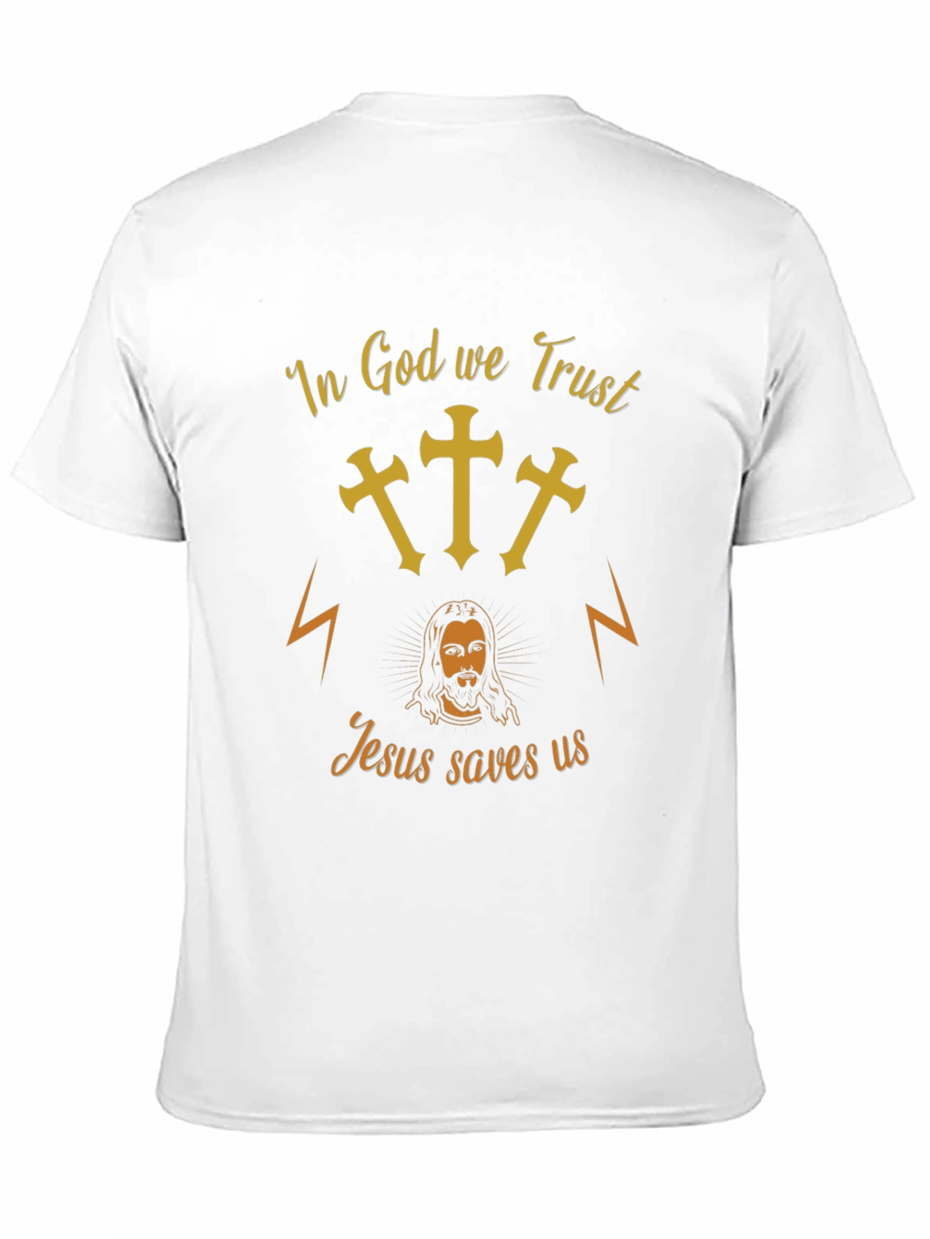 In God We Trust Graphic T-Shirt - Jesus Saves