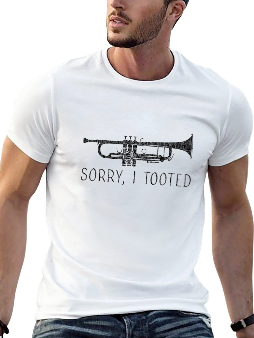 Sorry I Tooted Trumpet Graphic Tee