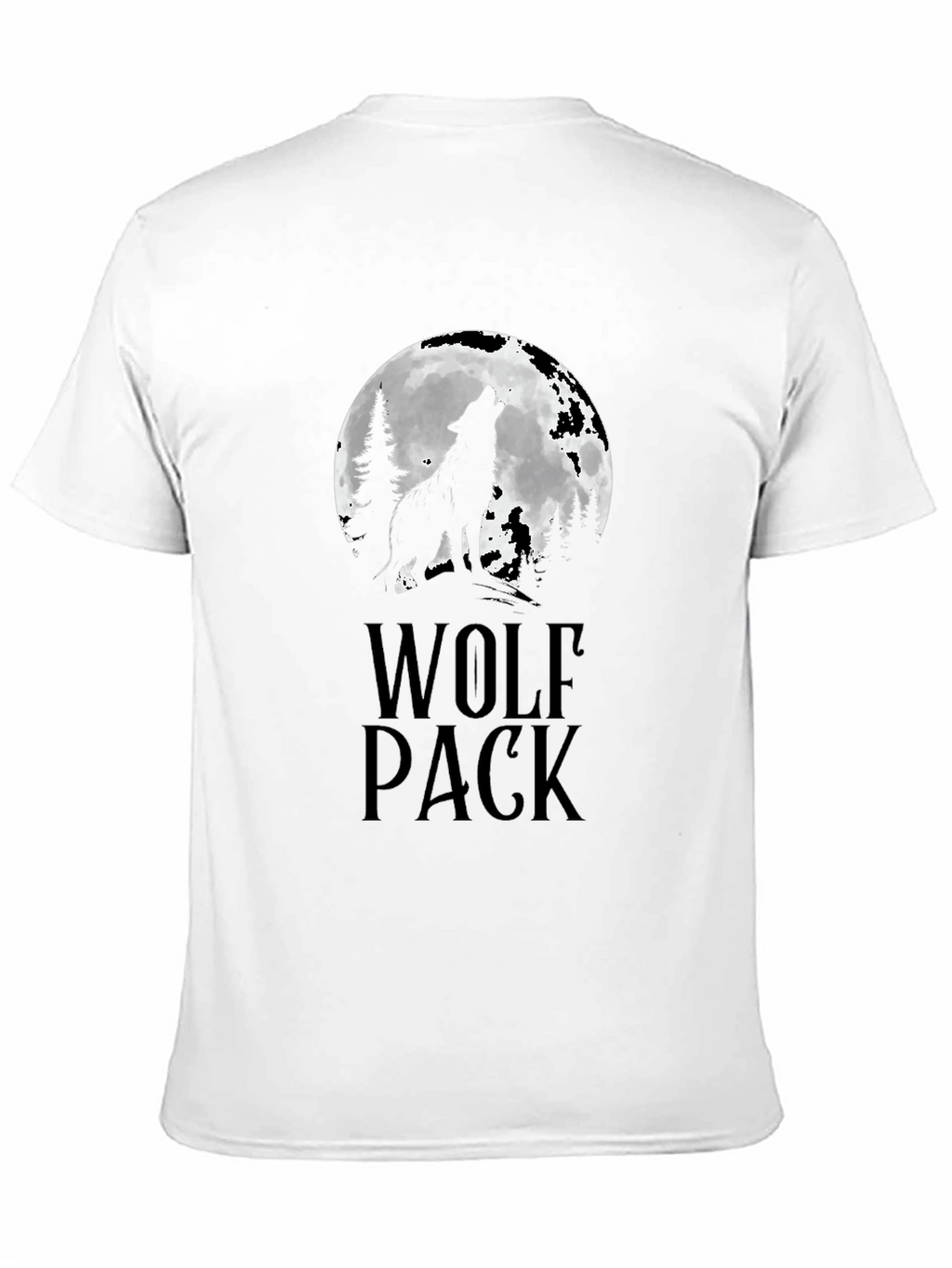 Wolf Pack T-Shirt - Howling Wolf Moon Design