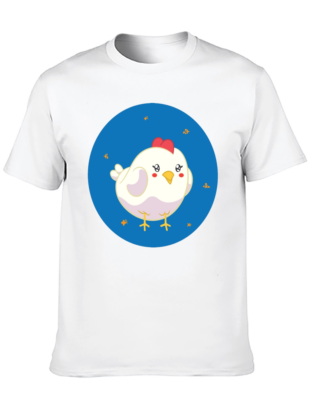 Cute Chicken Graphic Black T-Shirt