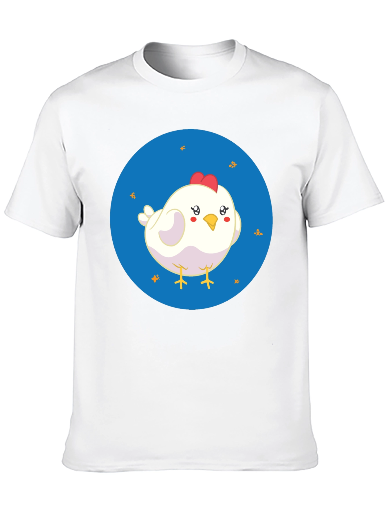 Cute Chicken Graphic Black T-Shirt