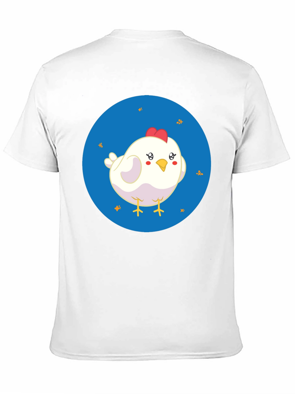 Cute Chicken Graphic Black T-Shirt