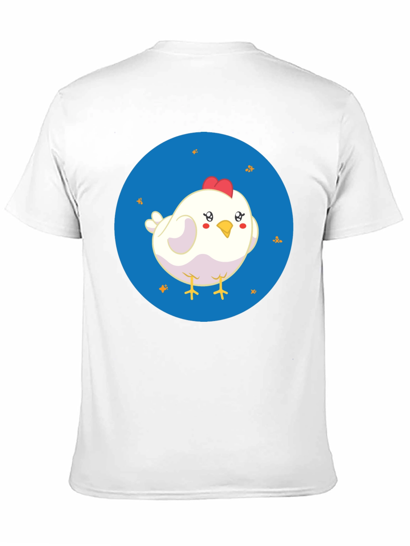 Cute Chicken Graphic Black T-Shirt