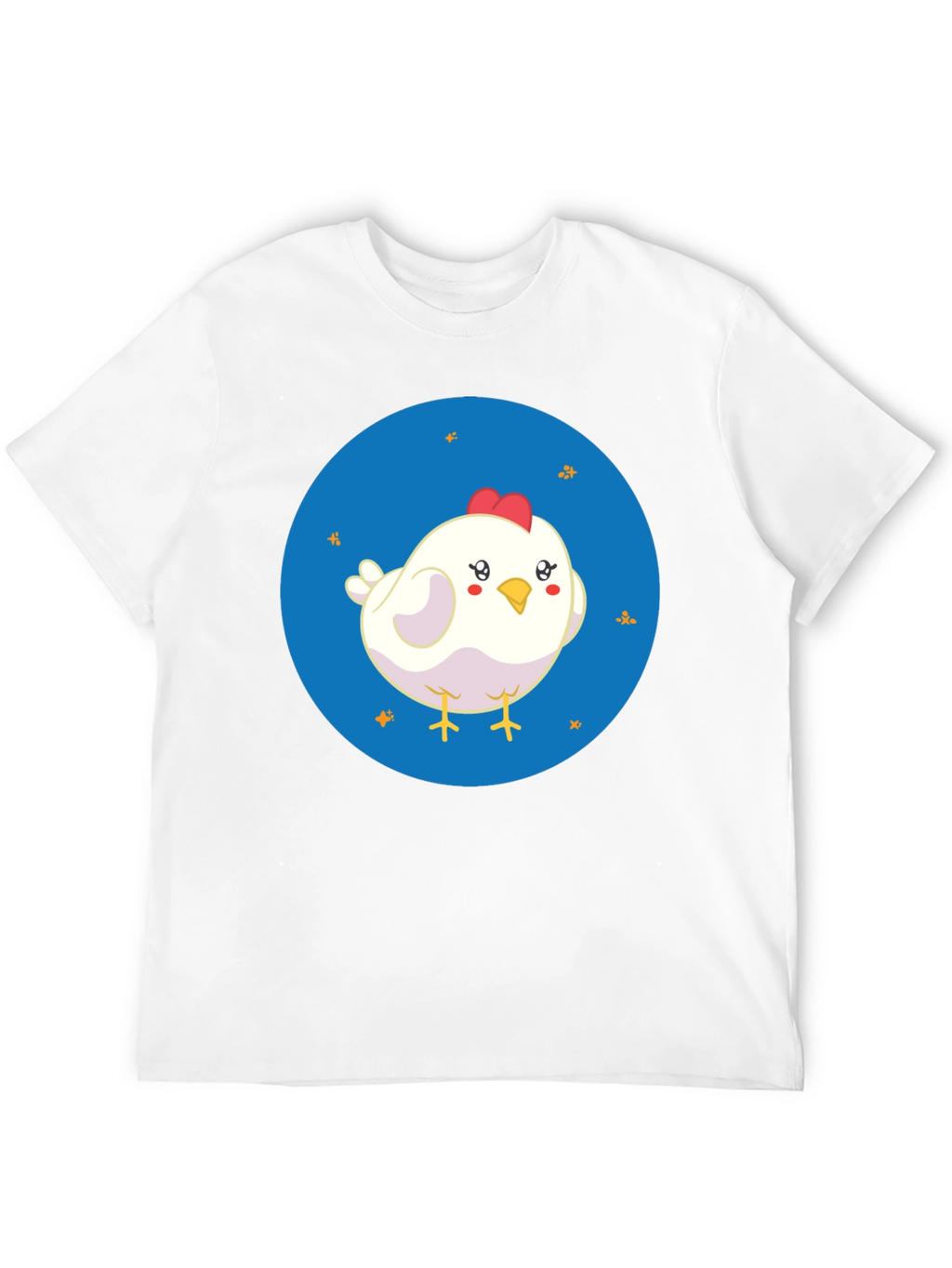 Cute Chicken Graphic Black T-Shirt