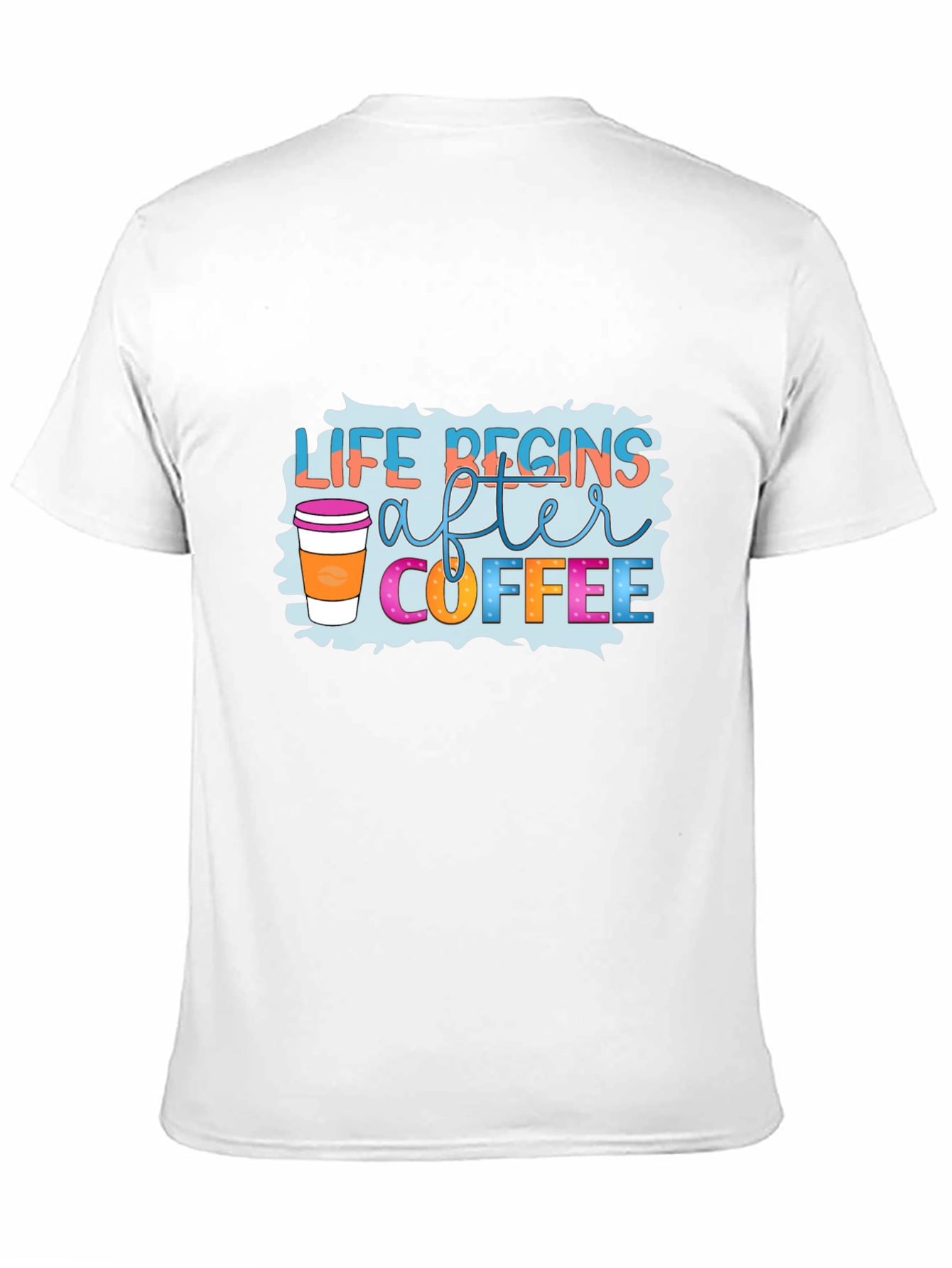 Life Begins After Coffee Black T-Shirt