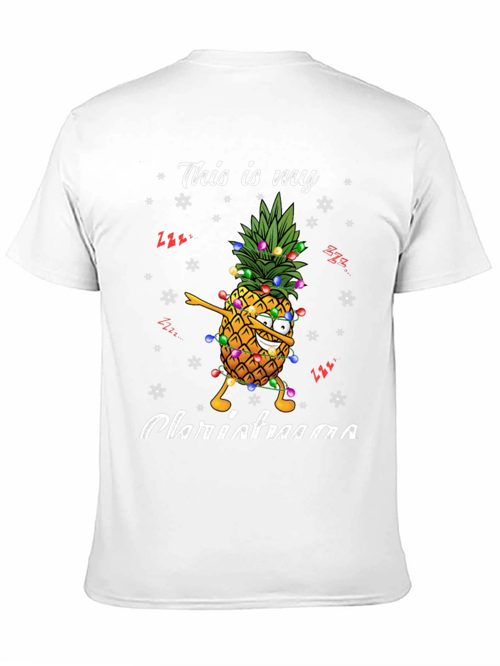 Christmas Pineapple T-Shirt - Festive Holiday Apparel