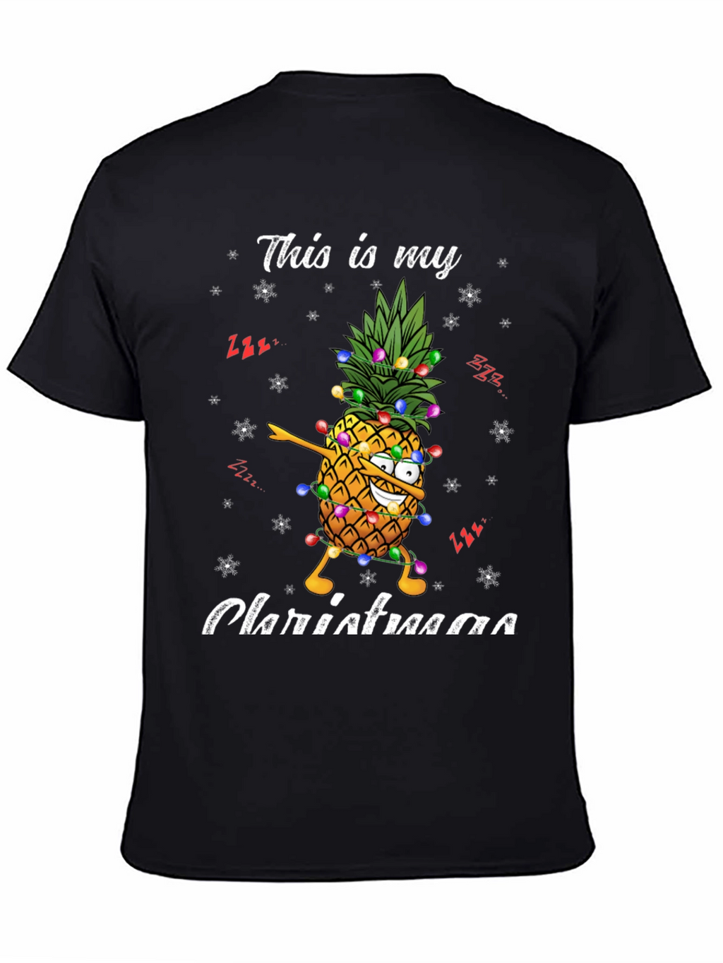 Christmas Pineapple T-Shirt - Festive Holiday Apparel