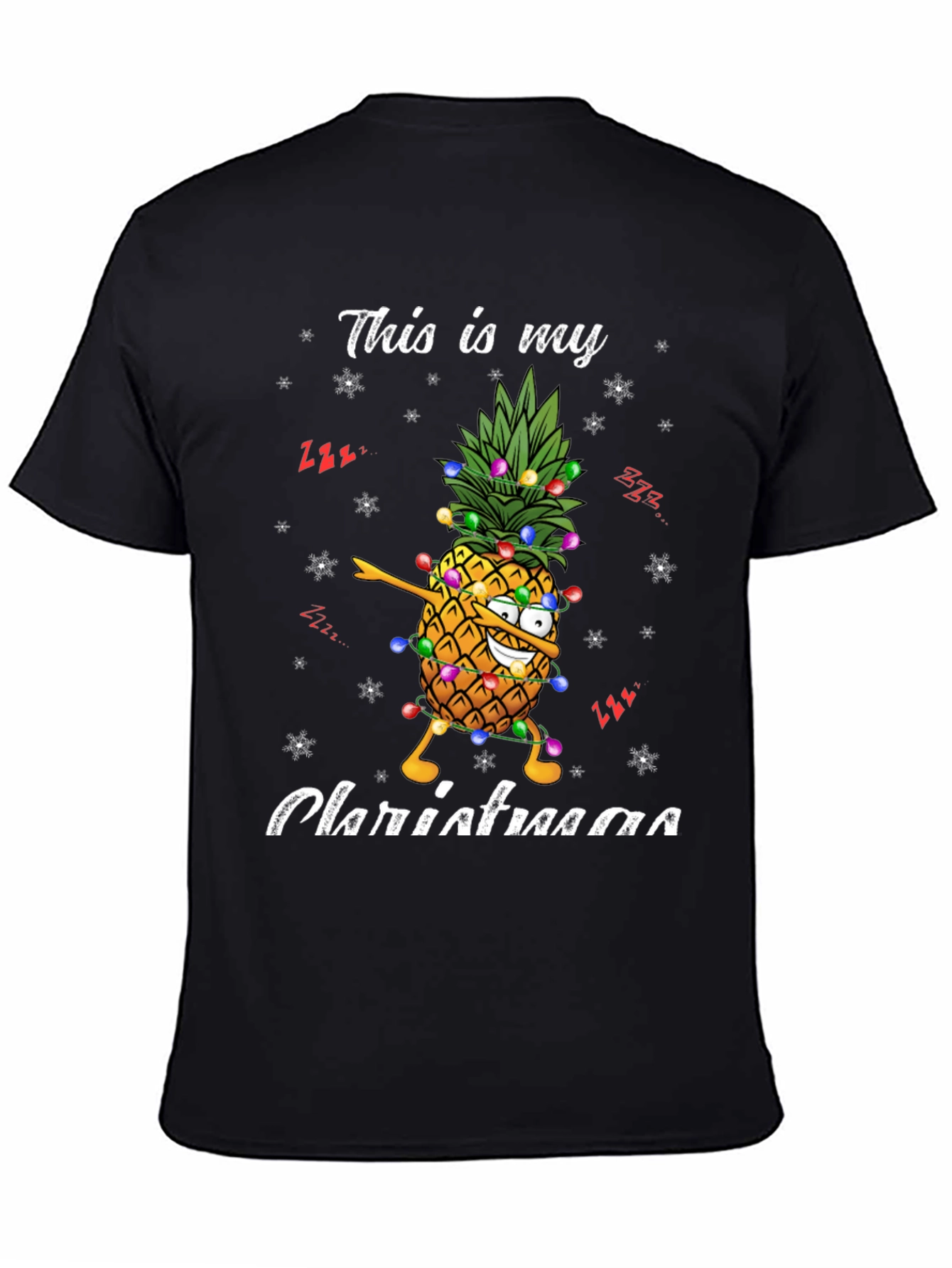 Christmas Pineapple T-Shirt - Festive Holiday Apparel