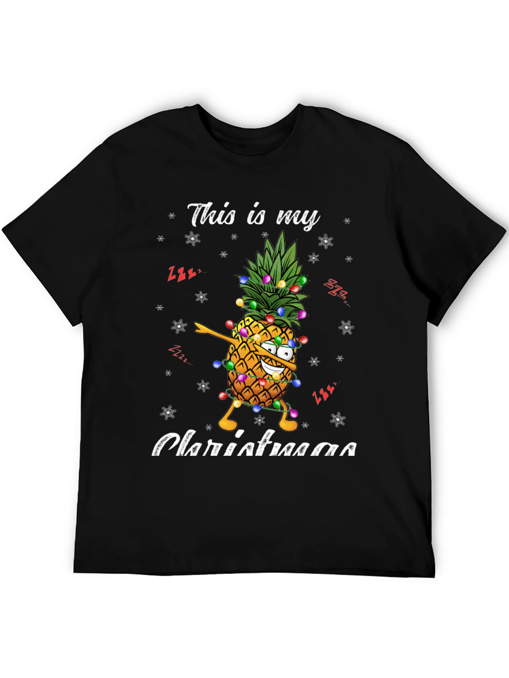 Christmas Pineapple T-Shirt - Festive Holiday Apparel