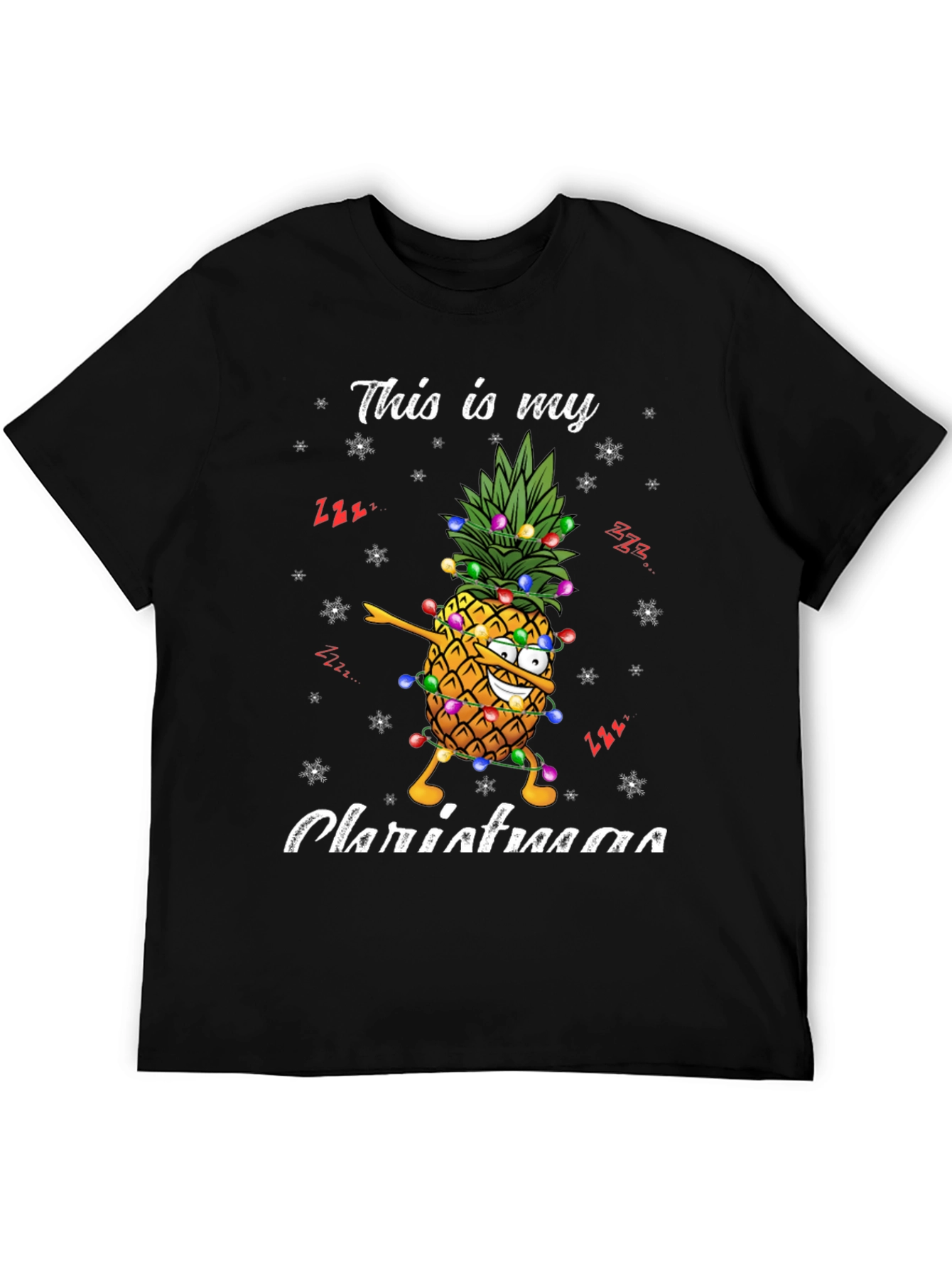 Christmas Pineapple T-Shirt - Festive Holiday Apparel