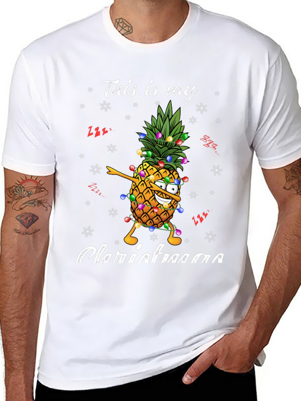 Christmas Pineapple T-Shirt - Festive Holiday Apparel