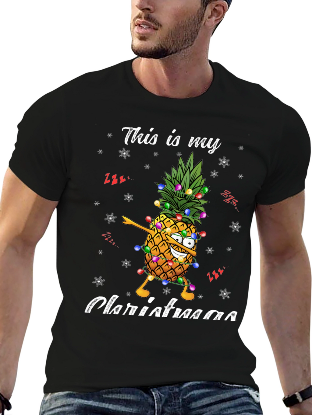 Christmas Pineapple T-Shirt - Festive Holiday Apparel