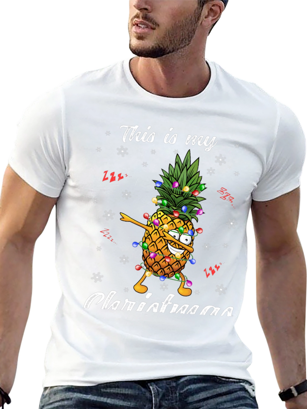 Christmas Pineapple T-Shirt - Festive Holiday Apparel