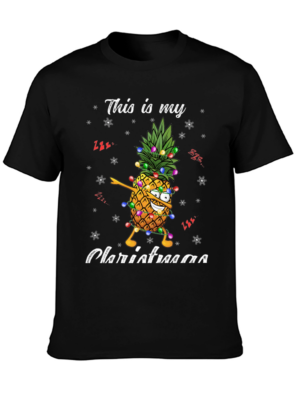 Christmas Pineapple T-Shirt - Festive Holiday Apparel