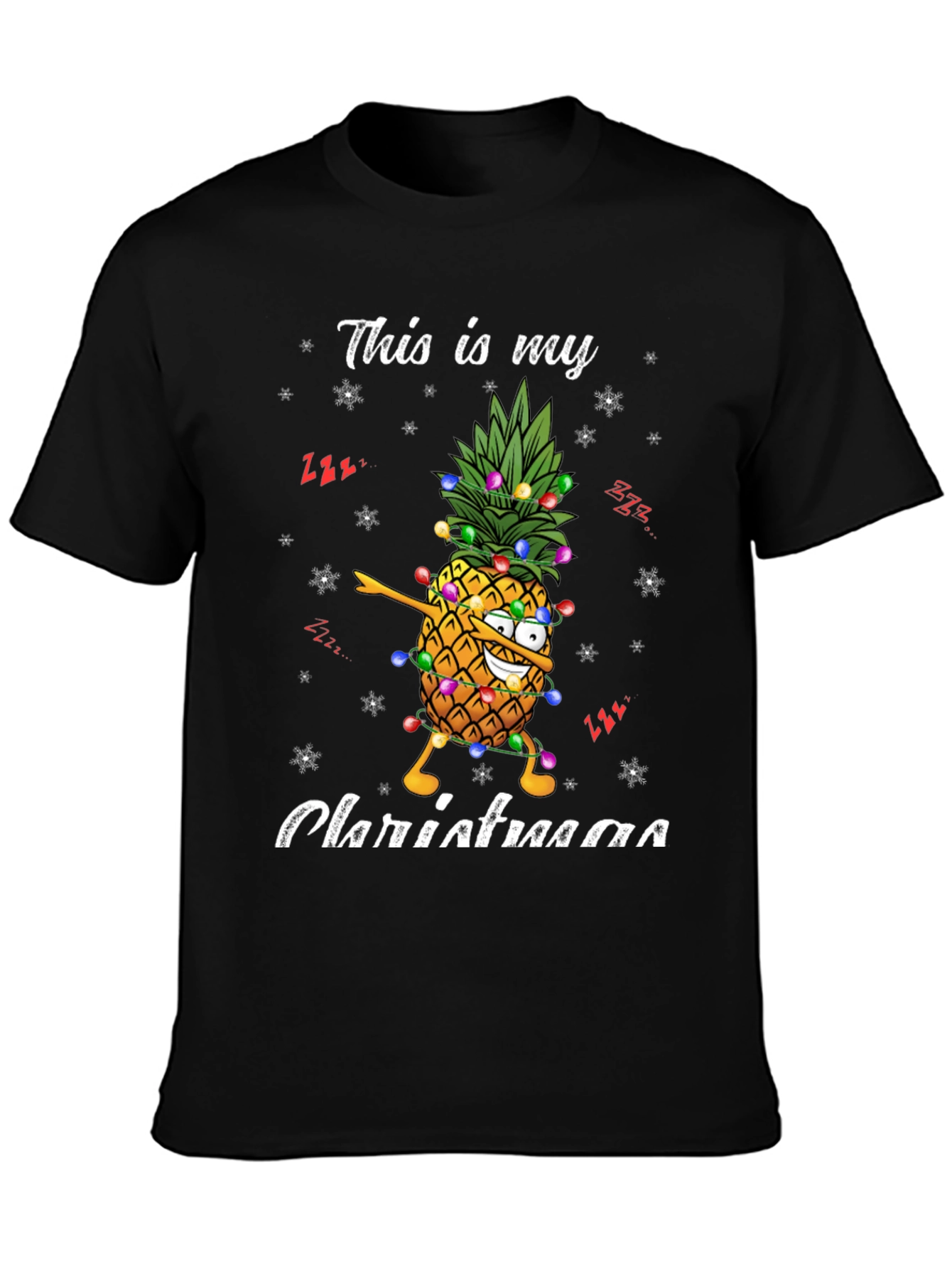 Christmas Pineapple T-Shirt - Festive Holiday Apparel