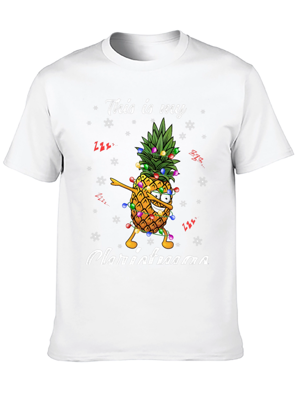 Christmas Pineapple T-Shirt - Festive Holiday Apparel