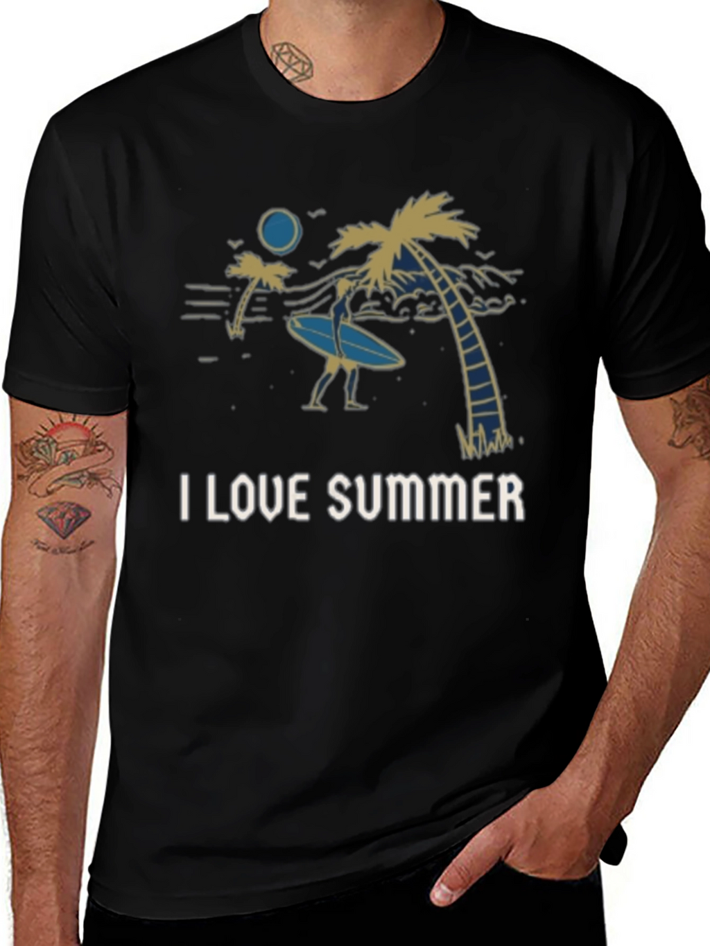 I Love Summer Graphic Tee - Beach Vibes