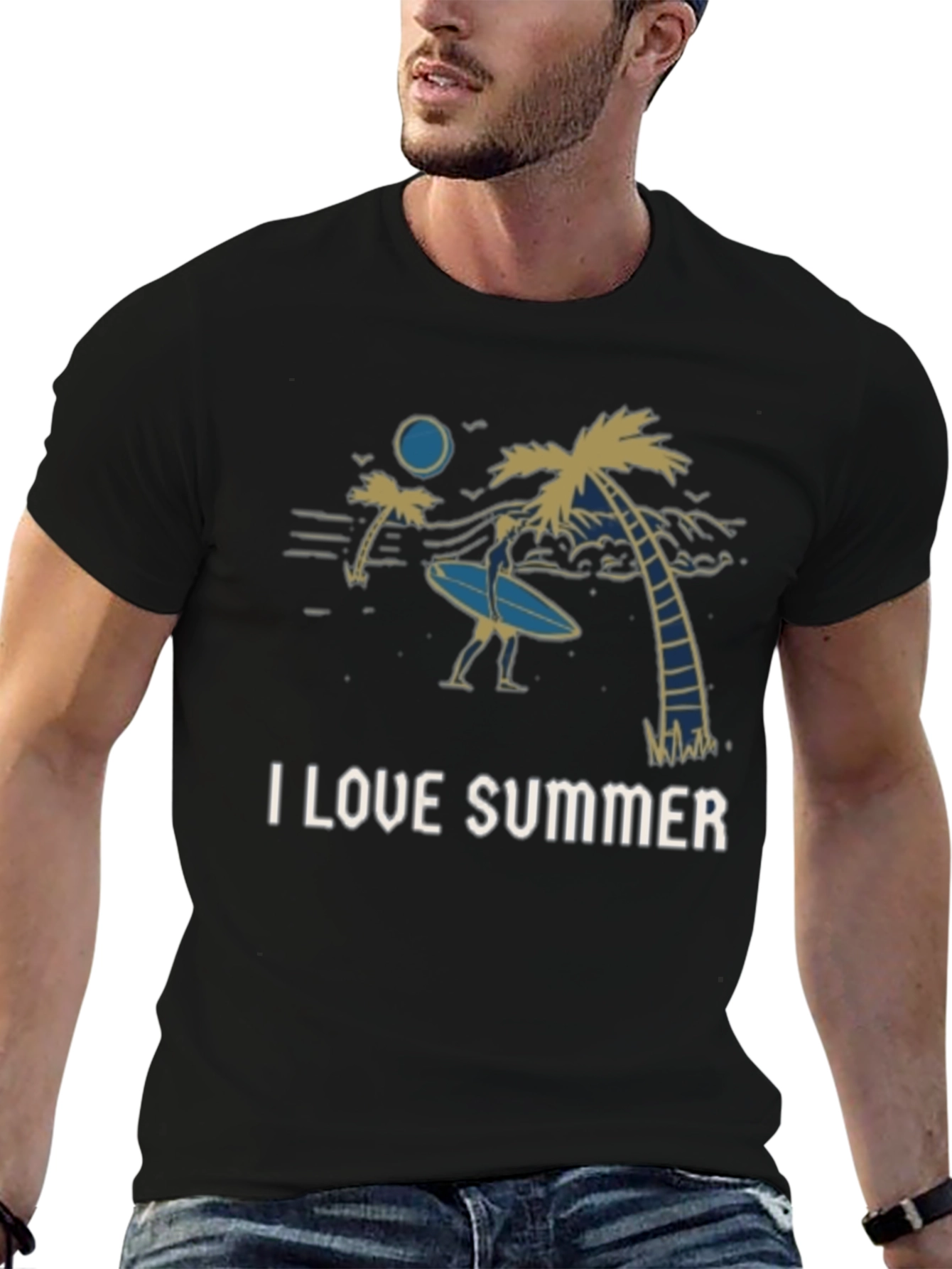 I Love Summer Graphic Tee - Beach Vibes