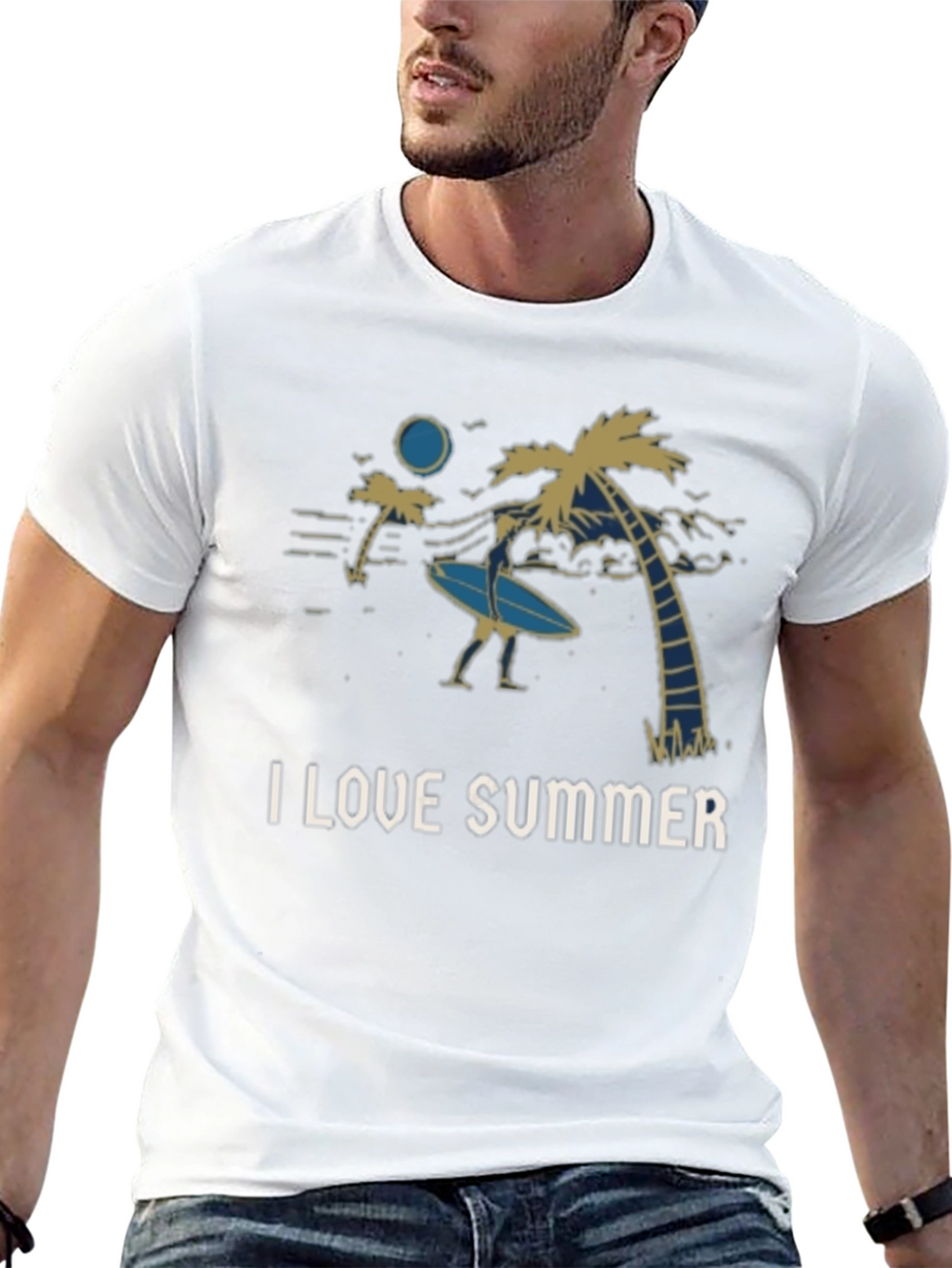 I Love Summer Graphic Tee - Beach Vibes