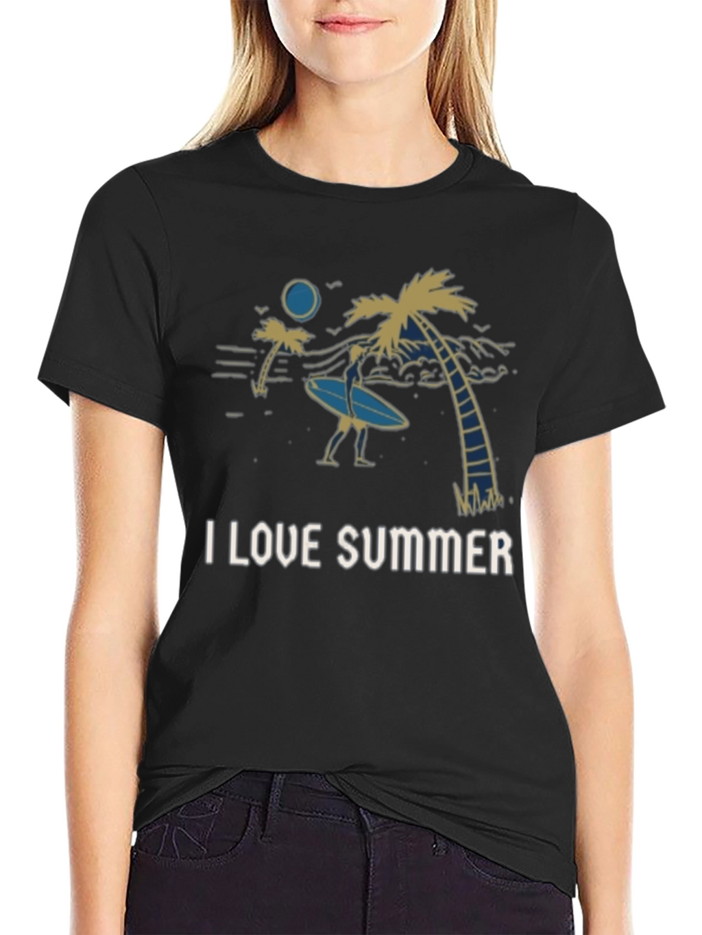 I Love Summer Graphic Tee - Beach Vibes