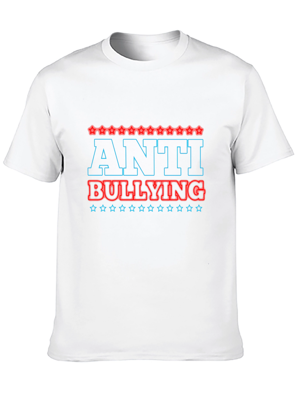 Anti-Bullying Graphic Tee - Black Casual T-Shirt