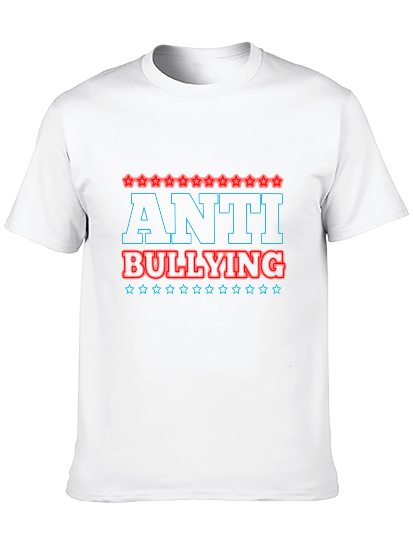 Anti-Bullying Graphic Tee - Black Casual T-Shirt