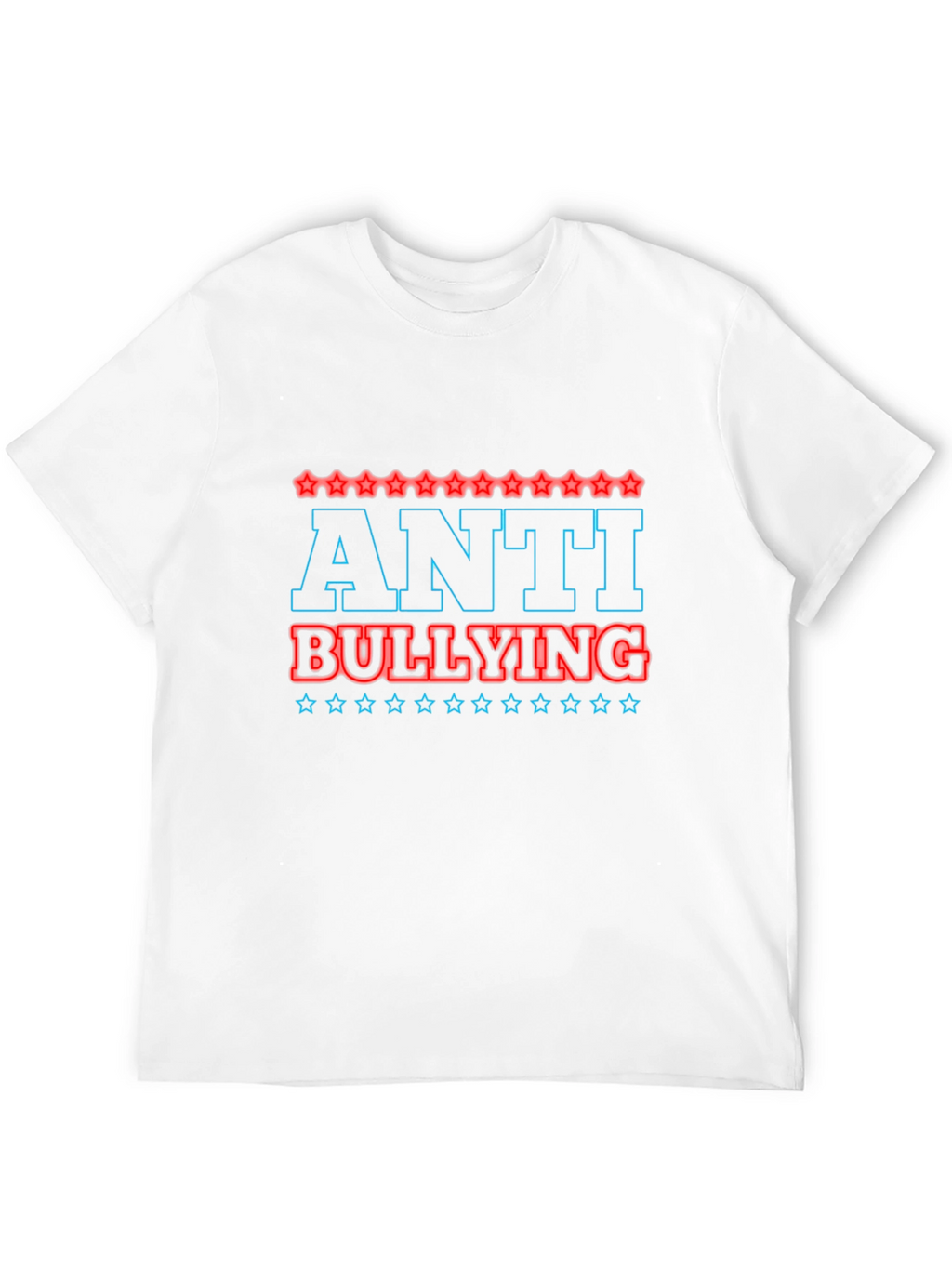 Anti-Bullying Graphic Tee - Black Casual T-Shirt