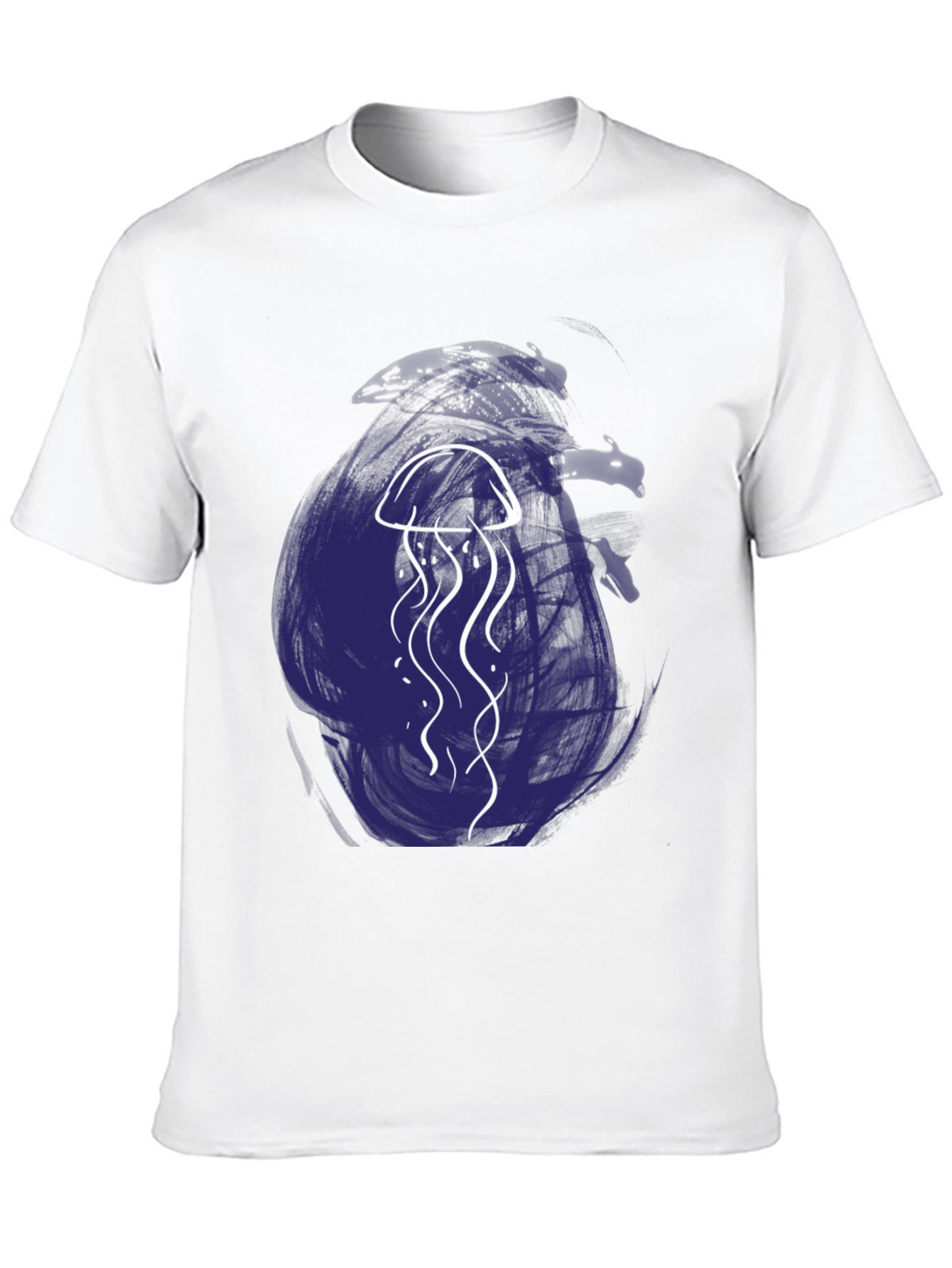 Jellyfish Graphic Tee - Artistic Black T-Shirt