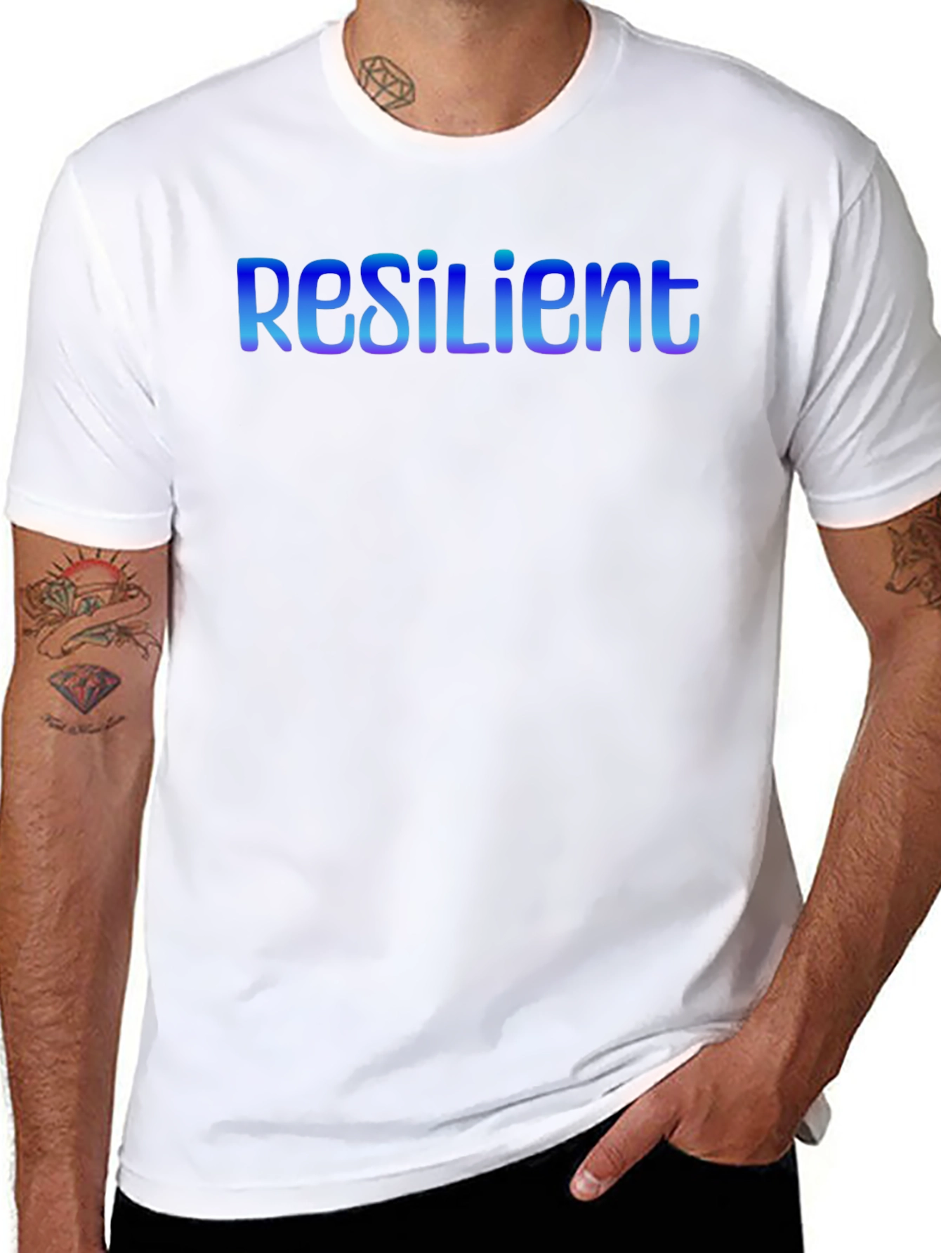 Resilient Black T-Shirt - Stylish Graphic Tee