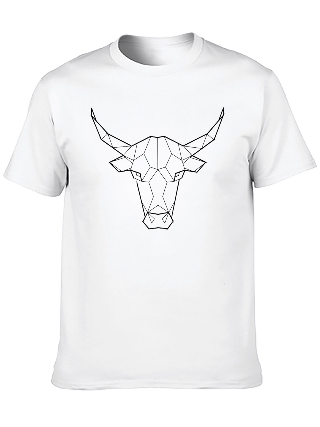 Geometric Bull T-Shirt - Modern Graphic Tee