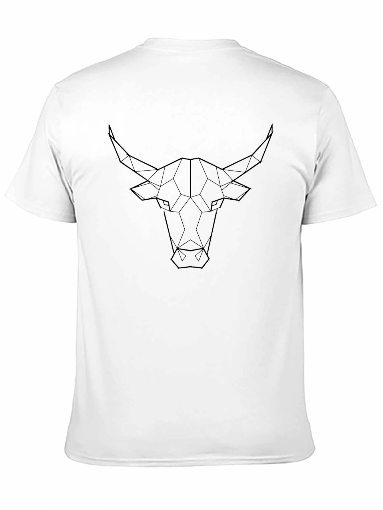 Geometric Bull T-Shirt - Modern Graphic Tee