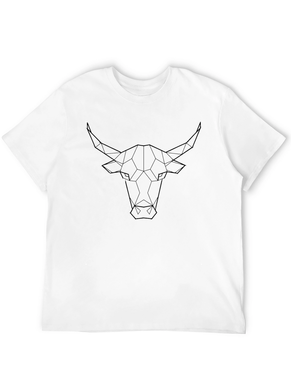 Geometric Bull T-Shirt - Modern Graphic Tee