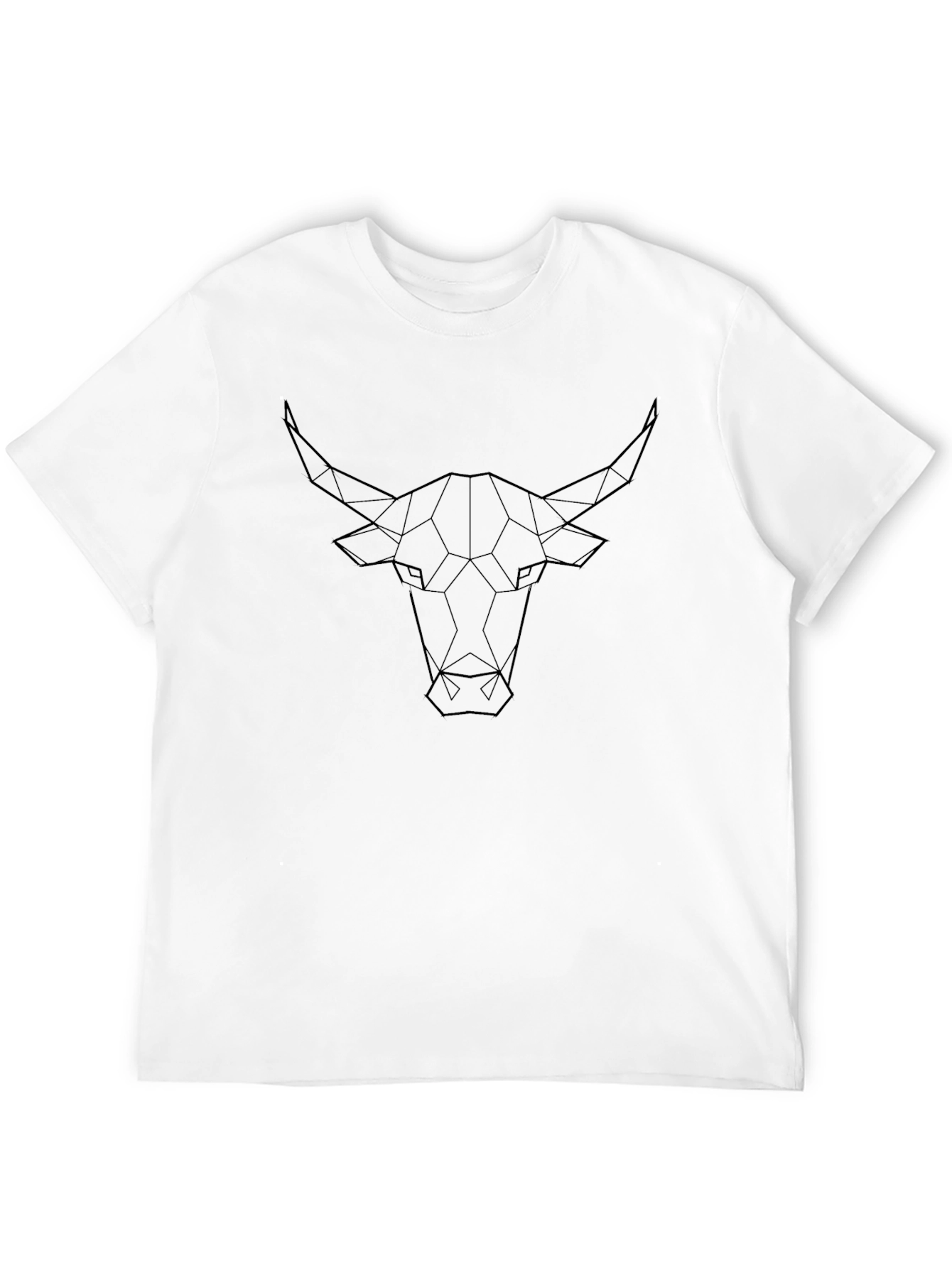 Geometric Bull T-Shirt - Modern Graphic Tee