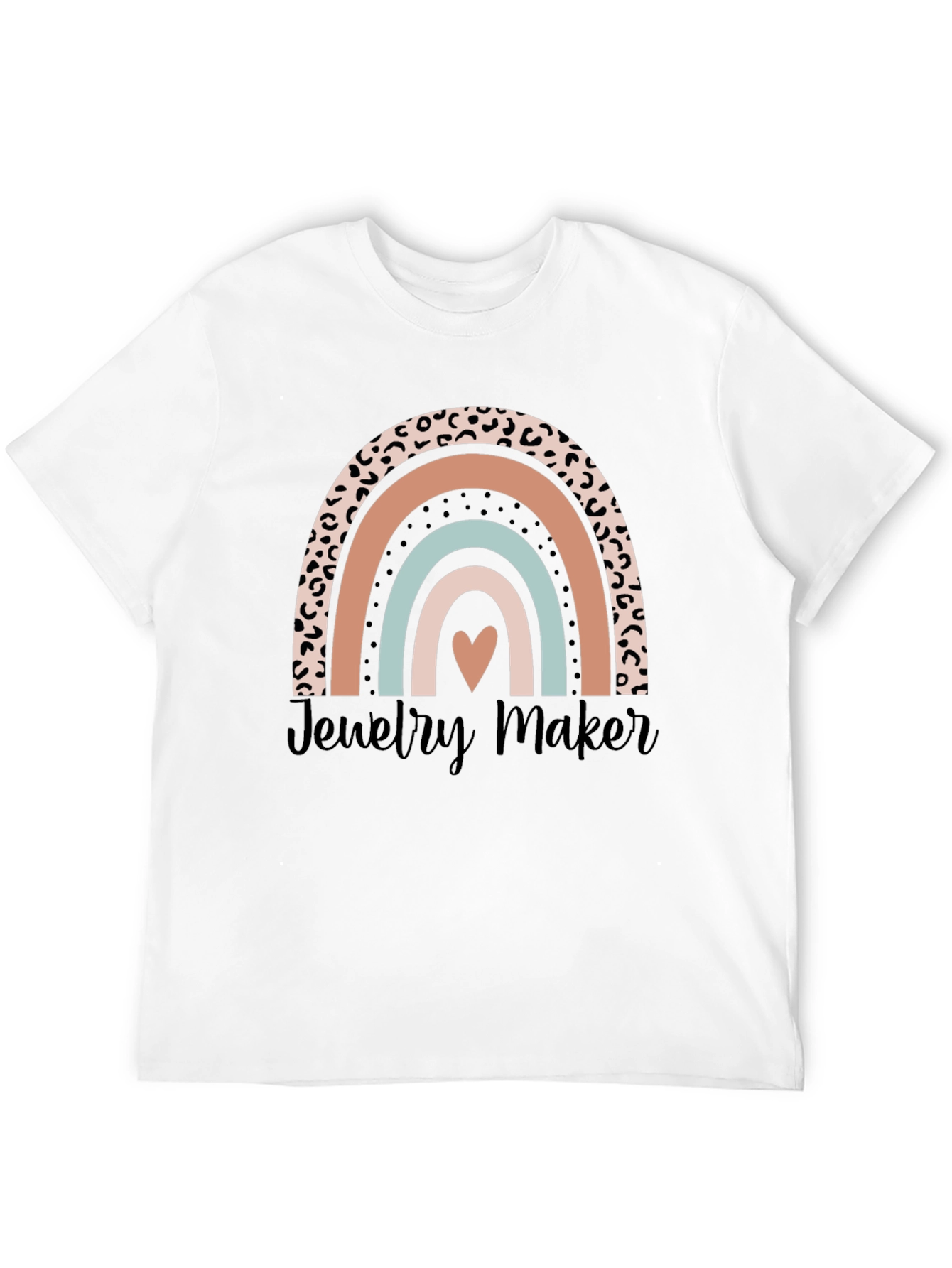 Jewelry Maker Leopard Rainbow T-Shirt