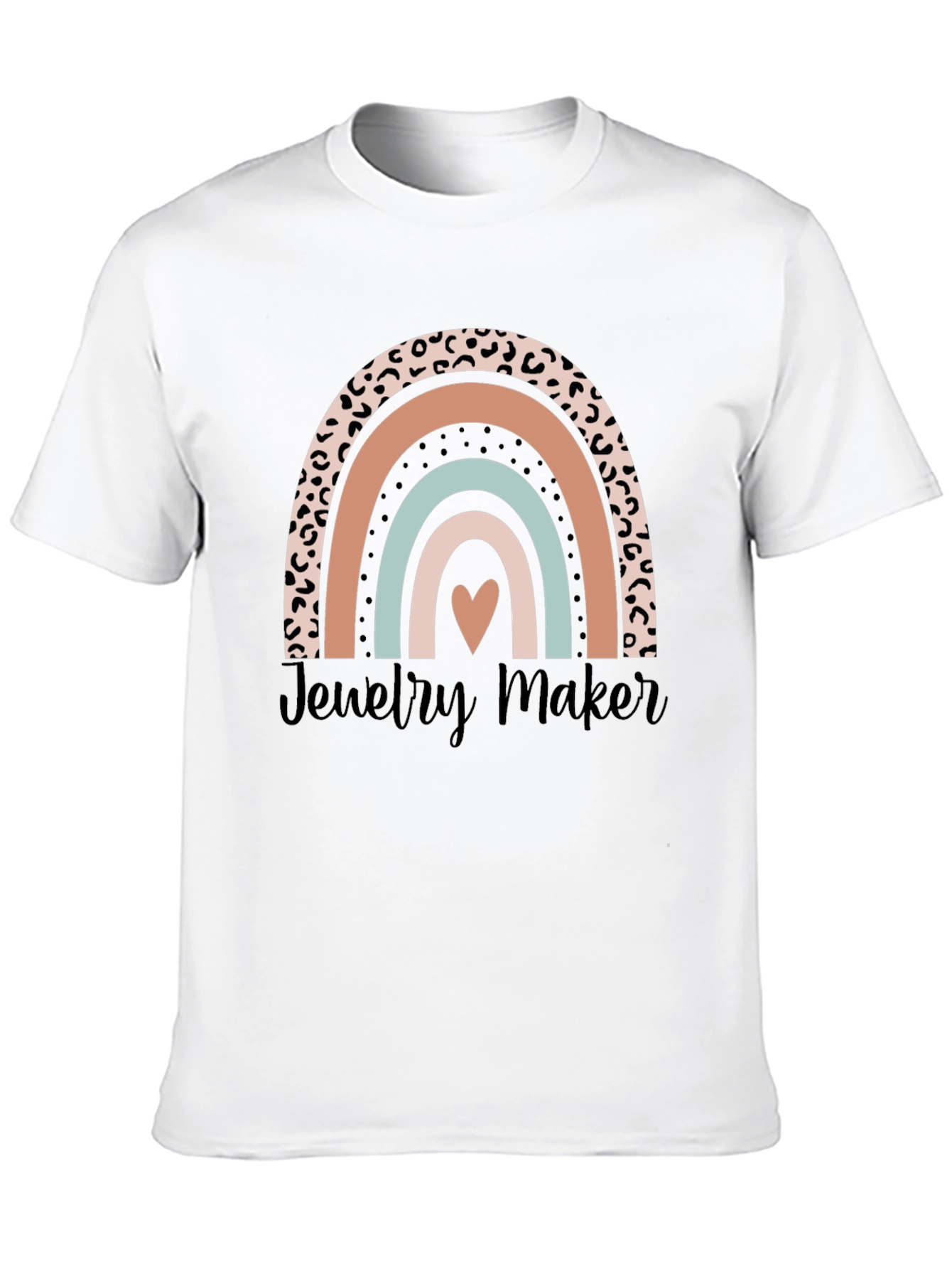 Jewelry Maker Leopard Rainbow T-Shirt